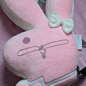 Playboy Bunny Silver Necklace Bling Strand